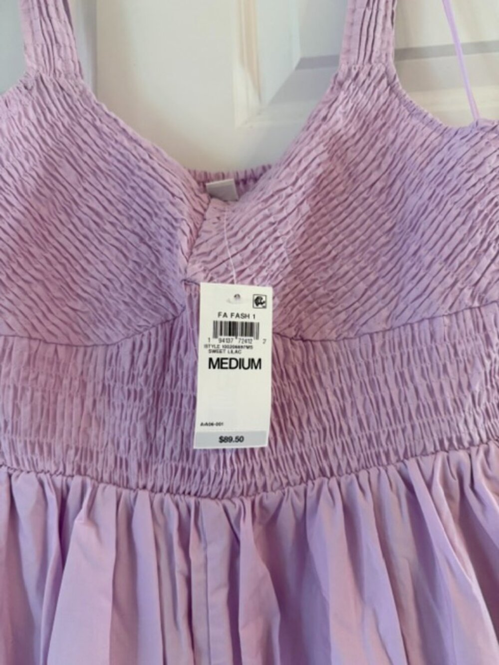 On 34th, NWT, Light Lilac Dress, Size Medium